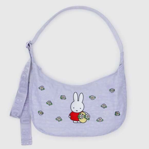 BAGGU x Miffy NWT Medium Crescent Bag - Embroidered Miffy - Picture 7 of 9